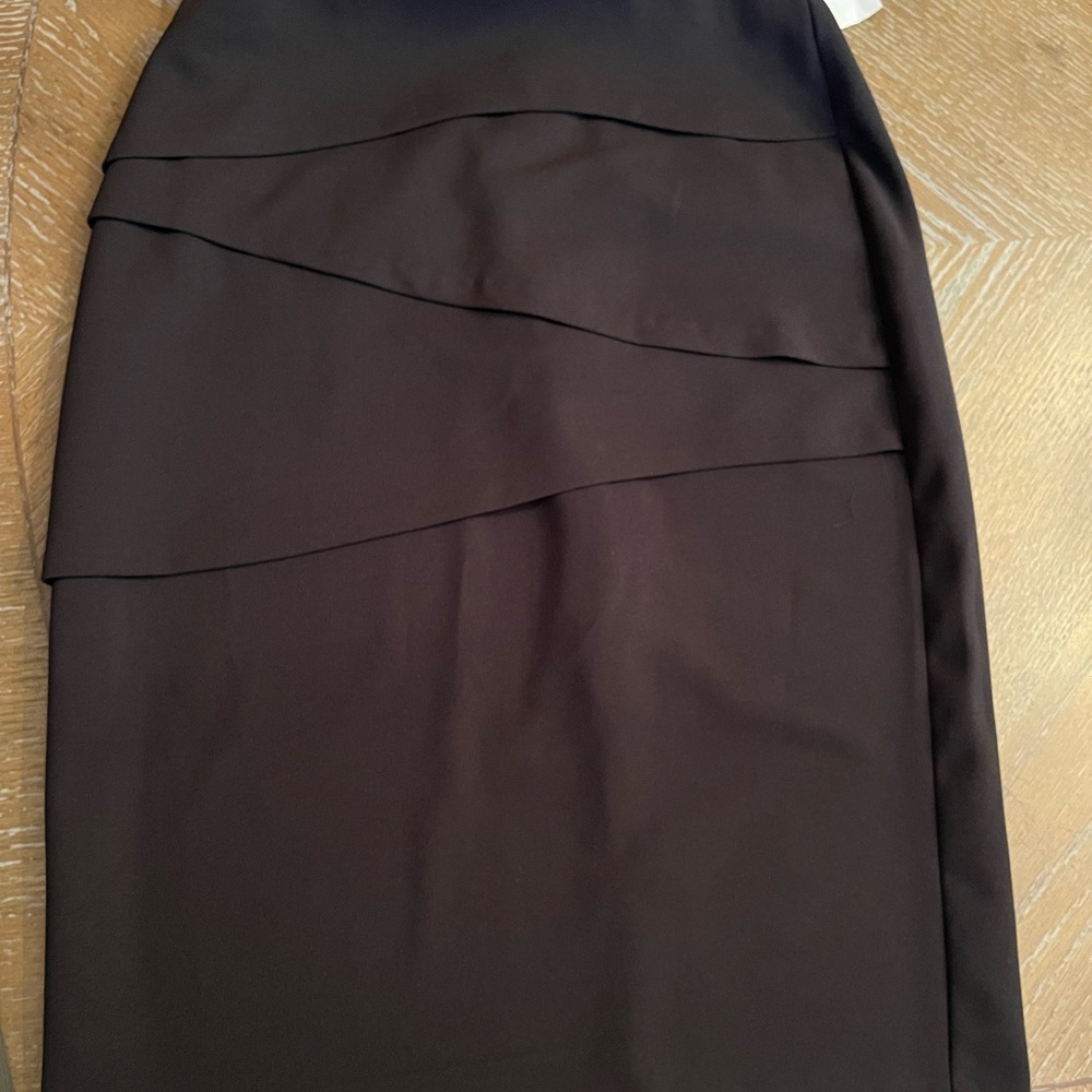 Connected Apparel Pencil Skirt in Classic Black